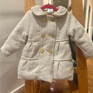 Penelope Mack Cream Double-Breasted  Pea Coat